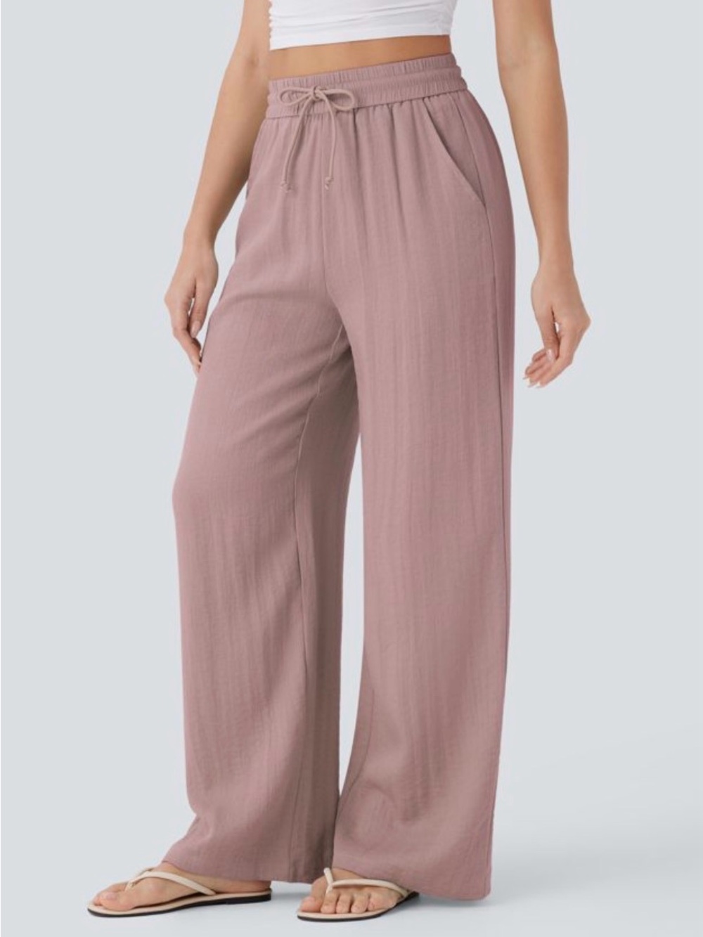 Halara | High Waisted Drawstring | Wide Leg | Size XL